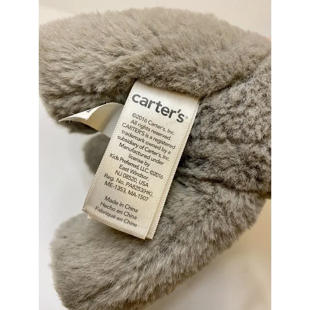 Carters Plush Grey Gray Donkey Mule‎ Baby Toy Stuffed Animal Lovey 2016
